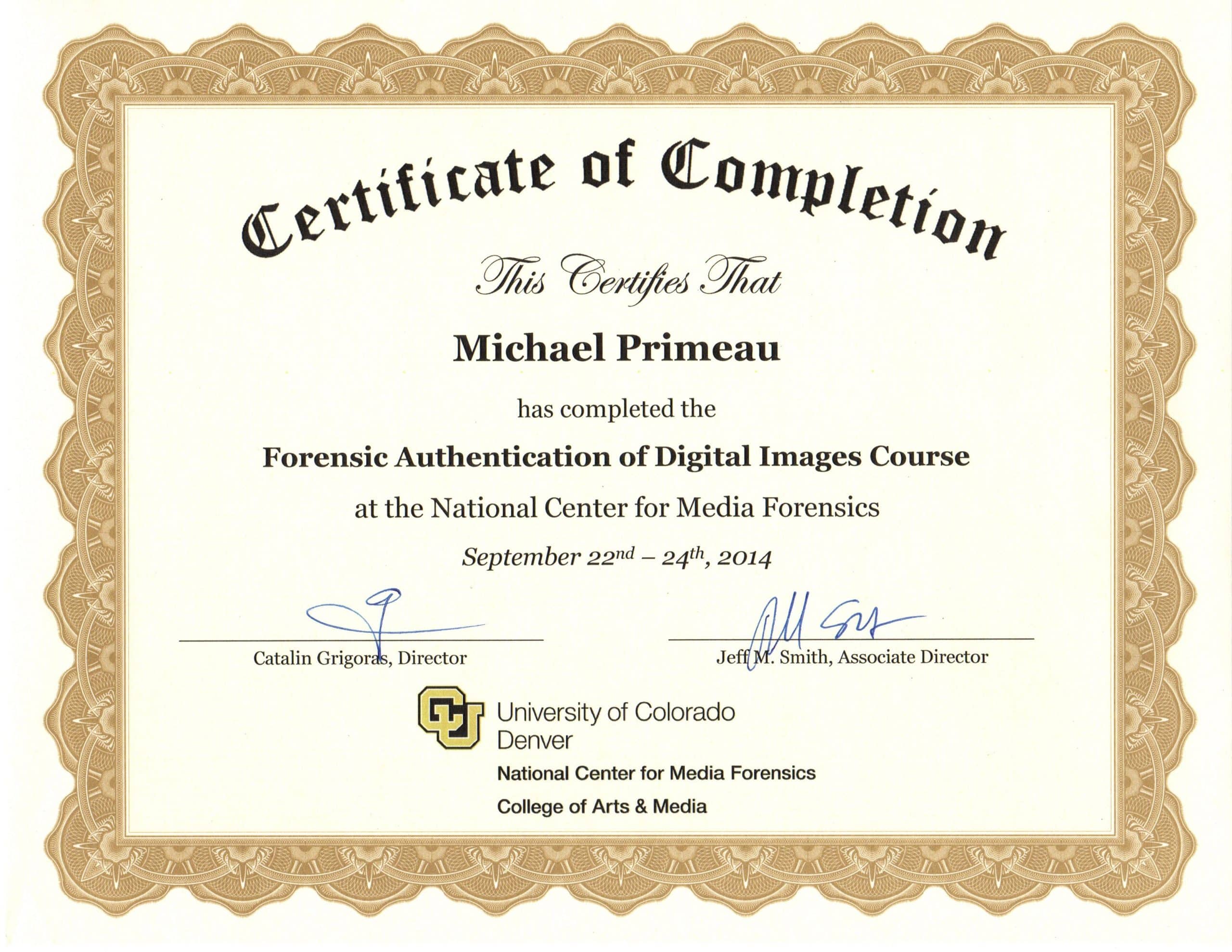 Michael Primeau, Certified Financial Valuation Technician